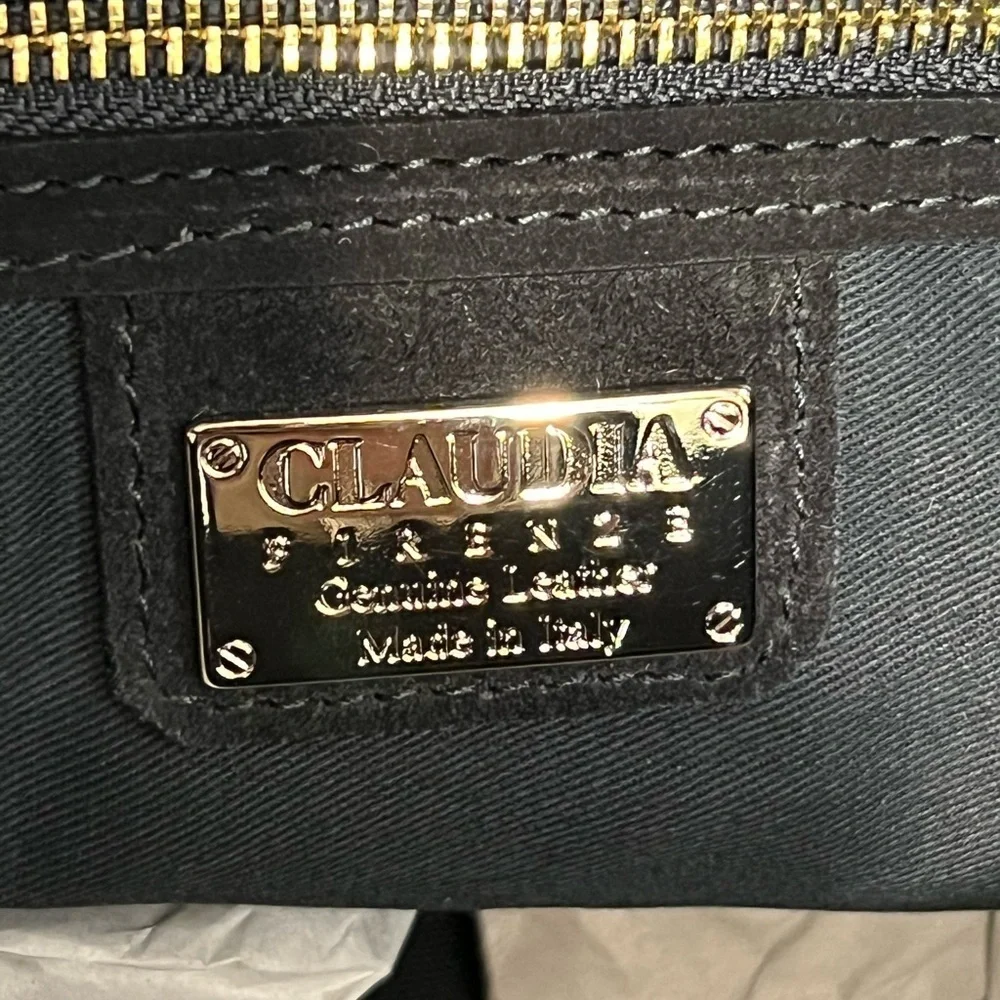 🖤CLAUDIA Made In Italy Suede Studded Annalou Satchel🖤NWT